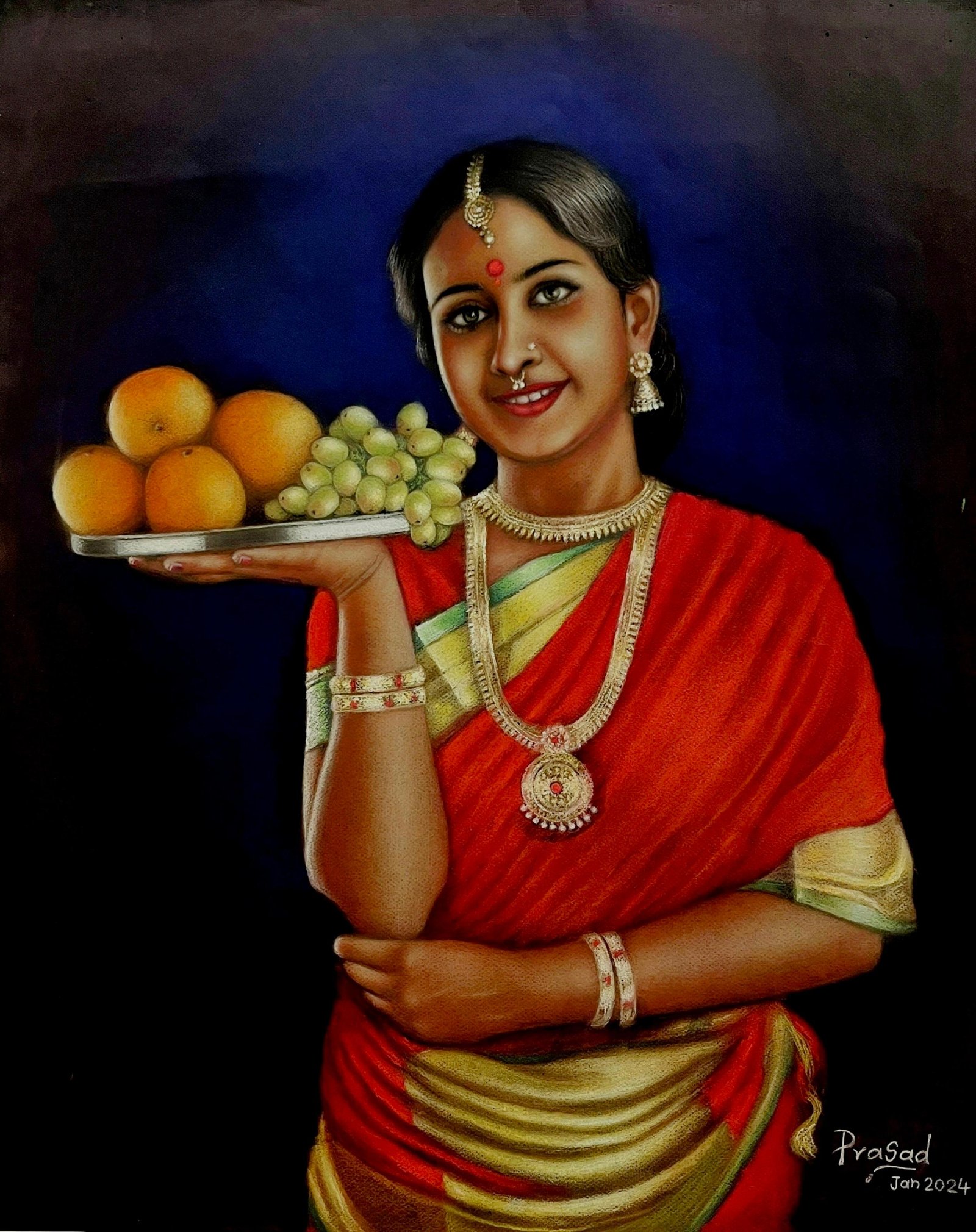The Fruit Seller's Smile by Prasad Deore